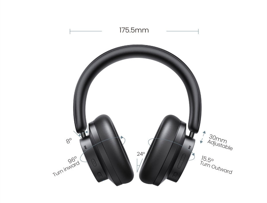 HiTune over-ear-hodetelefoner aktiv støyreduserende 35dB