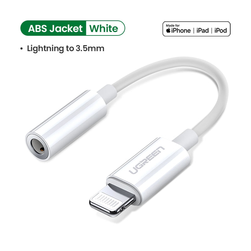 Adapter til iPhones MFi DAC Lightning - 3.5mm Aux