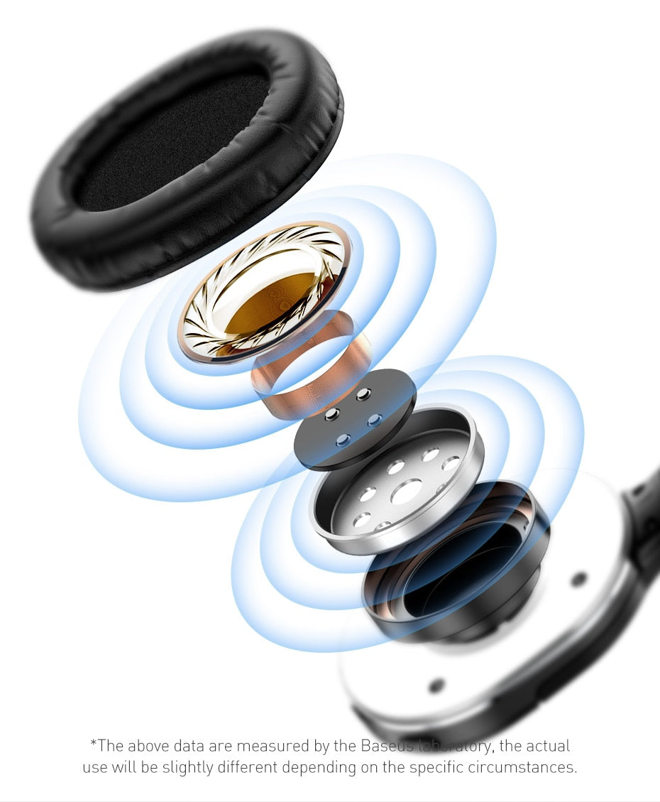 Trådløse Bluetooth-hodetelefoner, sammenleggbare, Bluetooth 5.0
