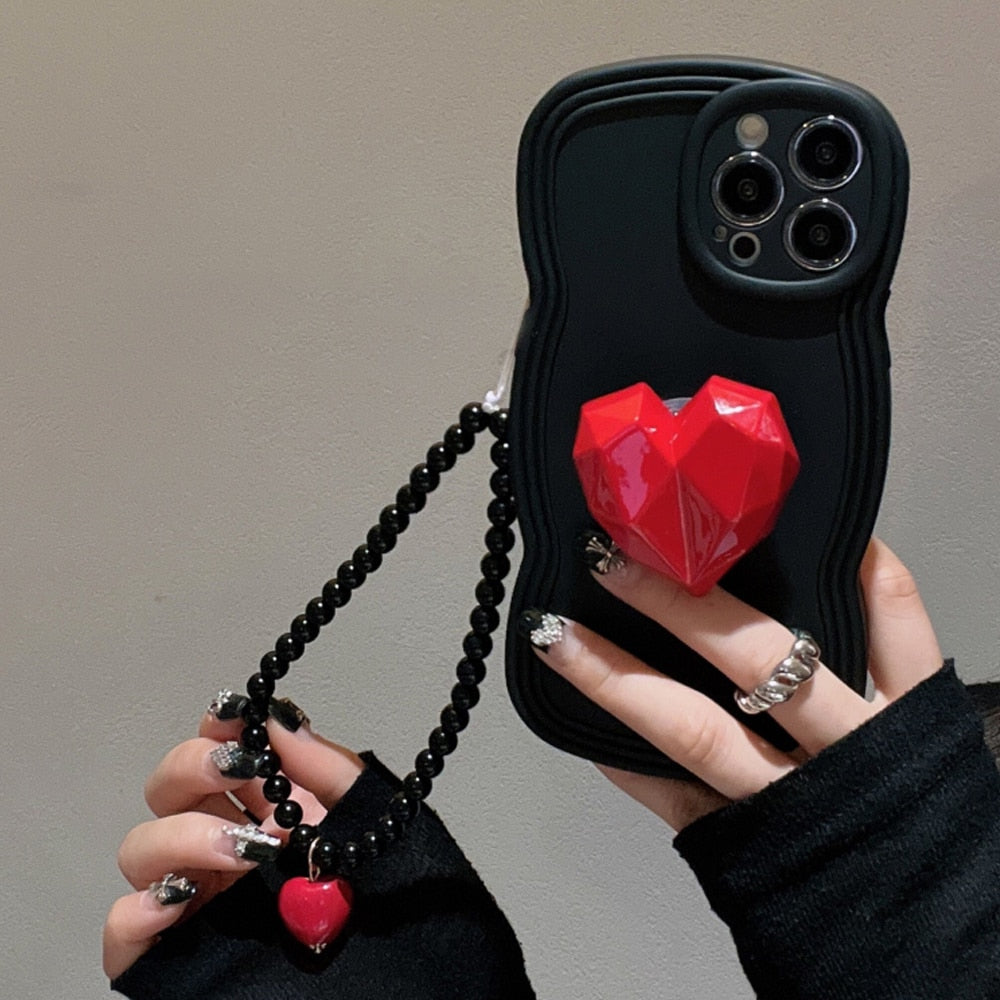 Silikondeksel til iPhone med 3D-håndtak